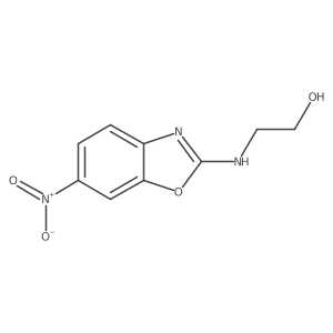 Ethanol, 2-[(6-nitro-2-benzoxazolyl)amino]-结构式