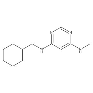 N4-(cyclohexylmethyl)-N6-methylpyrimidine-4,6-diamine Structure