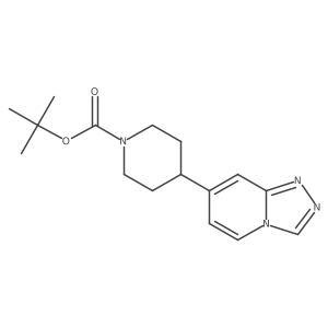 Tert-butyl 4-([1,2,4]triazolo[4,3-a]pyridin-7-yl)piperidine-1-carboxylate结构式