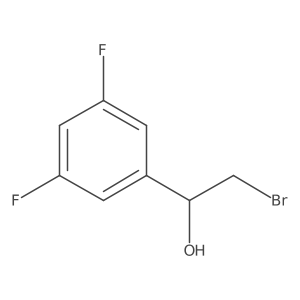 2-Bromo-1-(3,5-difluorophenyl)ethan-1-ol结构式