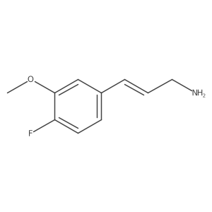 3-(4-Fluoro-3-methoxyphenyl)prop-2-en-1-amine结构式