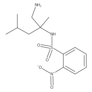 N-[1-(aminomethyl)-1,3-dimethyl-butyl]-2-nitro-benzenesulfonamide结构式