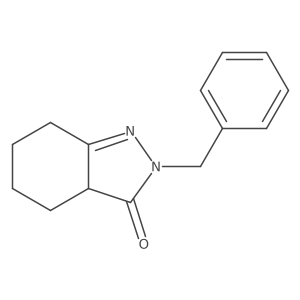 2,3a,4,5,6,7-Hexahydro-2-(phenylmethyl)-3H-indazol-3-one结构式