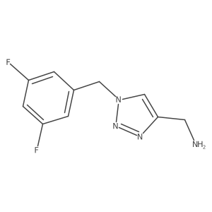 (1-(3,5-difluorobenzyl)-1H-1,2,3-triazol-4-yl)methanamine Structure