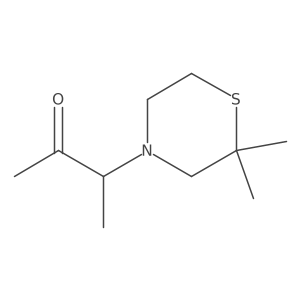 3-(2,2-Dimethylthiomorpholin-4-yl)butan-2-one结构式