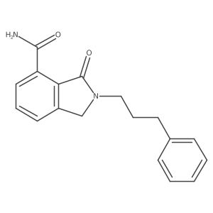 3-Oxo-2-(3-phenylpropyl)isoindoline-4-carboxamide Structure