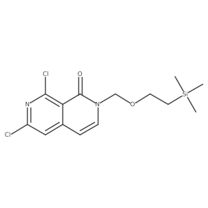 6,8-Dichloro-2-((2-(trimethylsilyl)ethoxy)methyl)-2,7-naphthyridin-1(2H)-one Structure