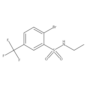 2-Bromo-N-ethyl-5-(trifluoromethyl)benzenesulfonamide Structure