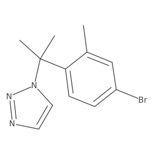 1-[1-(4-Bromo-2-methylphenyl)-1-methylethyl]-1H-1,2,3-triazole Structure