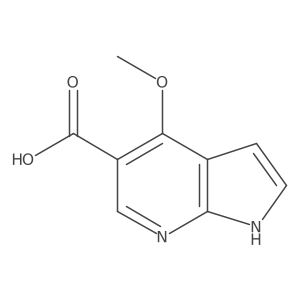 4-methoxy-1H-pyrrolo[2,3-b]pyridine-5-carboxylicacid Structure