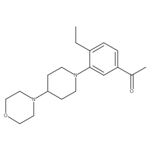 1-[4-Ethyl-3-(4-morpholin-4-ylpiperidin-1-yl)phenyl]ethanone结构式