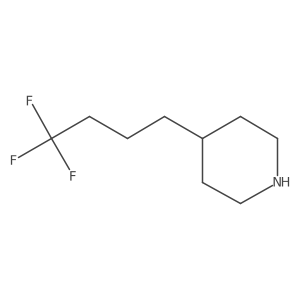 4-(4,4,4-Trifluorobutyl)piperidine结构式