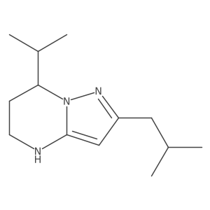 2-(2-methylpropyl)-7-(propan-2-yl)-4H,5H,6H,7H-pyrazolo[1,5-a]pyrimidine Structure