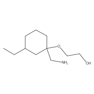 2-{[1-(Aminomethyl)-3-ethylcyclohexyl]oxy}ethan-1-ol Structure