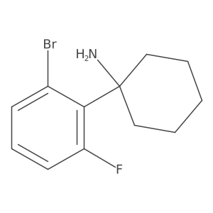 1-(2-bromo-6-fluoro-phenyl)cyclohexanamine Structure