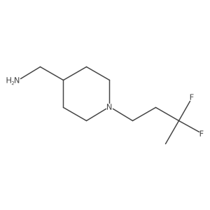 4-Piperidinemethanamine, 1-(3,3-difluorobutyl)-结构式
