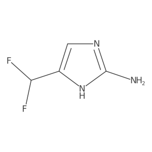 5-(difluoromethyl)-1H-imidazol-2-amine结构式