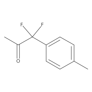 1,1-Difluoro-1-(4-methylphenyl)propan-2-one结构式