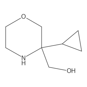 (3-Cyclopropylmorpholin-3-yl)methanol Structure