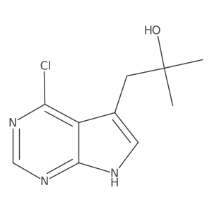 4-Chloro-alpha,alpha-dimethyl-7h-pyrrolo[2,3-d]pyrimidine-5-ethanol Structure