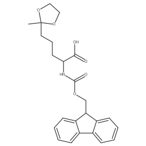(S)-Fmoc-2-amino-5-(2-methyl-1,3-dioxolan-2-yl)-pentanoic acid Structure