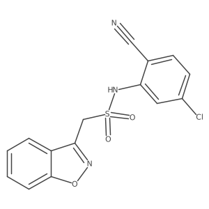 1-(benzo[d]isoxazol-3-yl)-N-(5-chloro-2-cyanophenyl)methanesulfonamide结构式