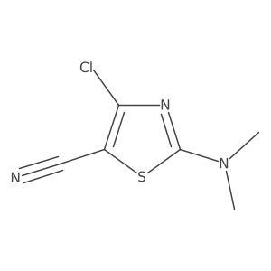 4-Chloro-2-(dimethylamino)-1,3-thiazole-5-carbonitrile Structure