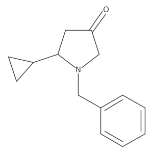 1-Benzyl-5-cyclopropylpyrrolidin-3-one Structure