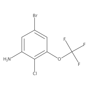 5-Bromo-2-chloro-3-(trifluoromethoxy)aniline Structure