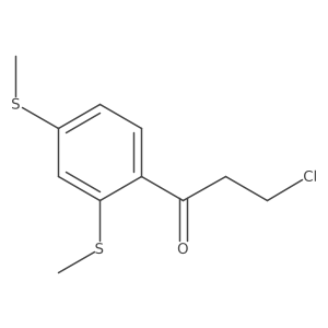 1-(2,4-Bis(methylthio)phenyl)-3-chloropropan-1-one结构式