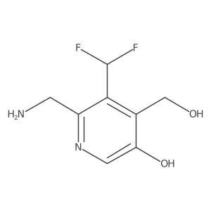 2-(Aminomethyl)-3-(difluoromethyl)-5-hydroxypyridine-4-methanol Structure