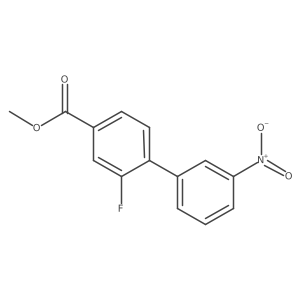 Methyl 3-fluoro-4-(3-nitrophenyl)benzoate结构式