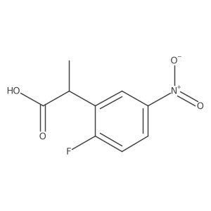 2-(2-Fluoro-5-nitrophenyl)propanoic acid Structure