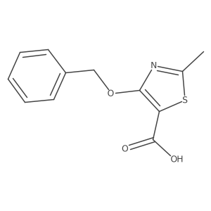 5-Thiazolecarboxylic acid, 2-methyl-4-(phenylmethoxy)-结构式