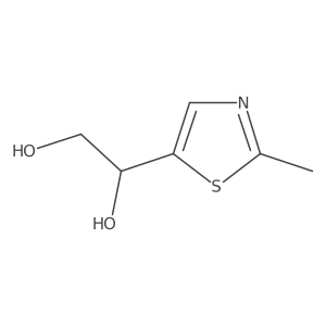 1-(2-Methyl-1,3-thiazol-5-yl)ethane-1,2-diol结构式