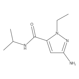 3-amino-1-ethyl-N-isopropyl-1H-pyrazole-5-carboxamide结构式