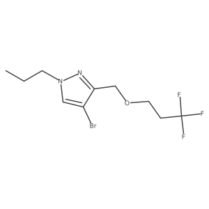 4-bromo-1-propyl-3-[(3,3,3-trifluoropropoxy)methyl]-1H-pyrazole Structure