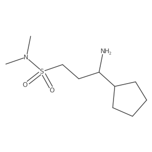 3-amino-3-cyclopentyl-N,N-dimethylpropane-1-sulfonamide Structure