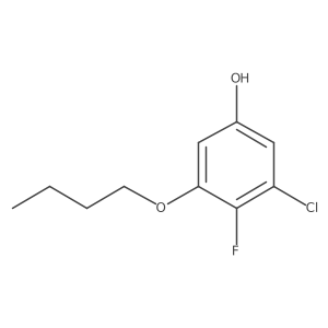 3-Butoxy-5-chloro-4-fluorophenol结构式