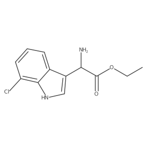 ethyl 2-amino-2-(7-chloro-1H-indol-3-yl)acetate Structure