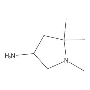 1,5,5-Trimethylpyrrolidin-3-amine Structure