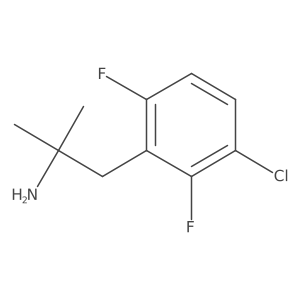 1-(3-Chloro-2,6-difluorophenyl)-2-methylpropan-2-amine结构式