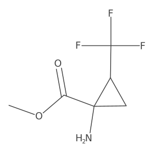 methyl (1S,2S)-1-amino-2-(trifluoromethyl)cyclopropanecarboxylate Structure