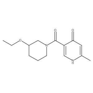 4(1H)-Pyridinone, 5-[(3-ethoxy-1-piperidinyl)carbonyl]-2-methyl-结构式