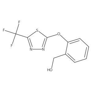 (2-((5-(Trifluoromethyl)-1,3,4-thiadiazol-2-yl)oxy)phenyl)methanol Structure