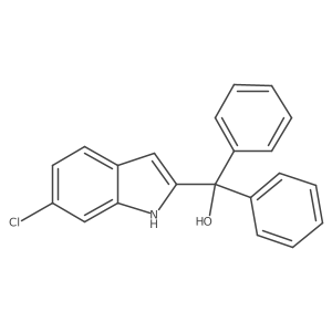 (6-Chloro-1H-indol-2-yl)diphenylmethanol结构式