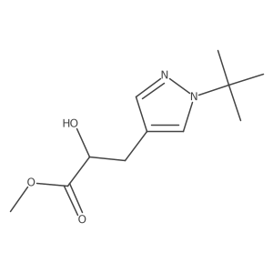 methyl 3-(1-tert-butyl-1H-pyrazol-4-yl)-2-hydroxypropanoate Structure