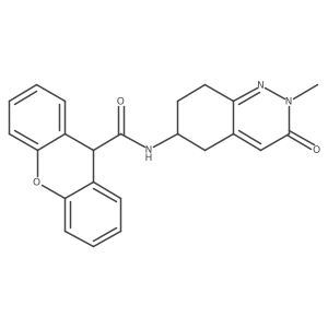 N-(2-methyl-3-oxo-2,3,5,6,7,8-hexahydrocinnolin-6-yl)-9H-xanthene-9-carboxamide Structure