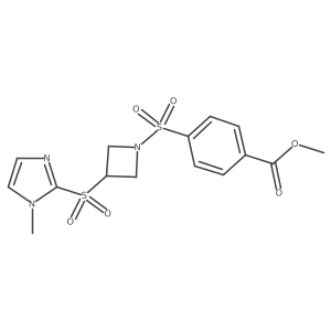 methyl 4-((3-((1-methyl-1H-imidazol-2-yl)sulfonyl)azetidin-1-yl)sulfonyl)benzoate Structure