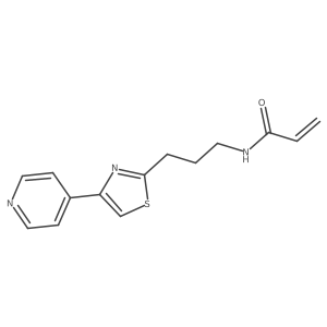 N-{3-[4-(pyridin-4-yl)-1,3-thiazol-2-yl]propyl}prop-2-enamide结构式